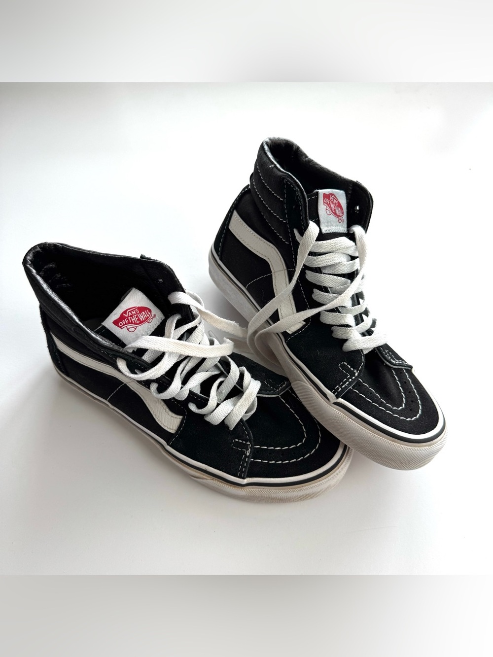 Vans SK8-Hi Old Skool High Tops Men’s 5 Women’s 6.5 Black Suede Skateboard Shoes